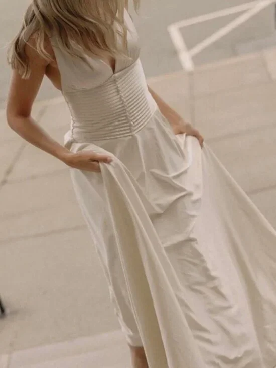 Reformation Arianwen Satin Dress NWT - Picture 2 of 8